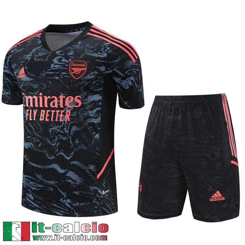 Arsenal Tute Calcio T Shirt blu scuro Uomo 2023 2024 TG786