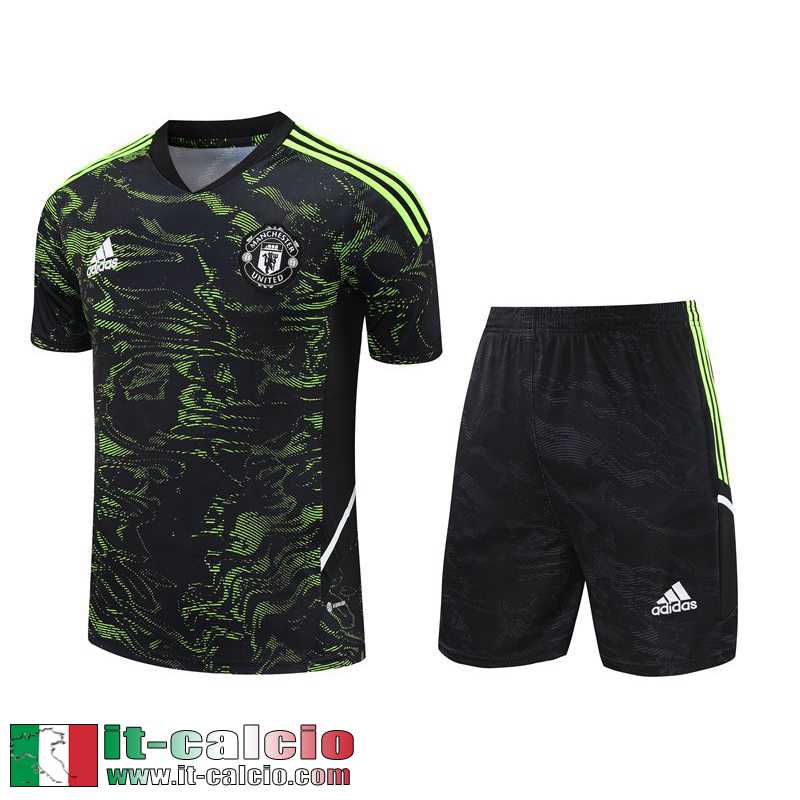 Manchester United Tute Calcio T Shirt nero verde Uomo 2023 2024 TG791