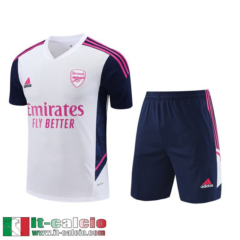 Arsenal Tute Calcio T Shirt Bianco Uomo 2023 2024 TG795