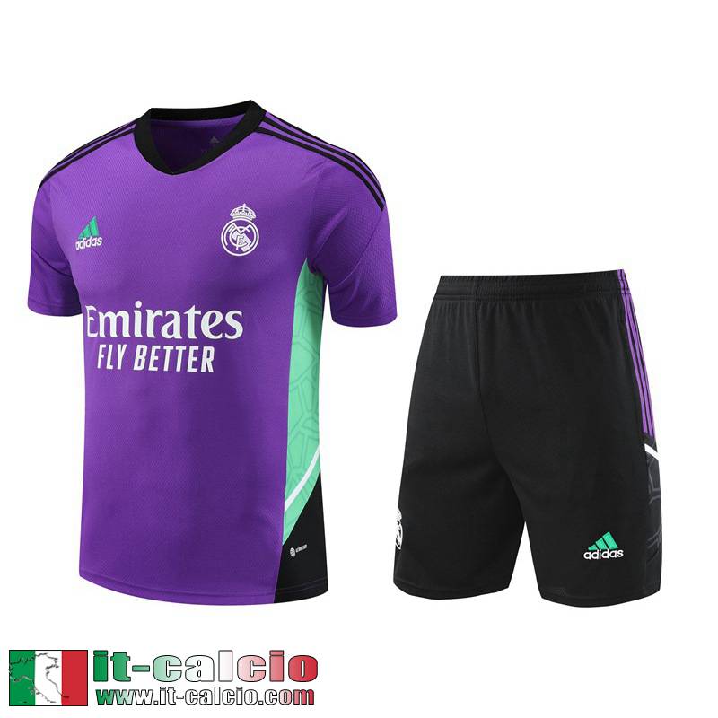 Real Madrid Tute Calcio T Shirt Viola Uomo 2023 2024 TG797