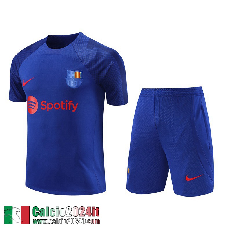 Barcellona Tute Calcio T Shirt blu Uomo 2023 2024 TG803