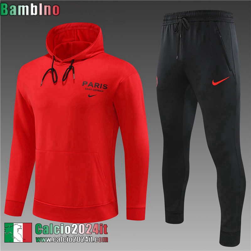 PSG Felpa Sportswear rosso Bambini 2023 2024 TK549
