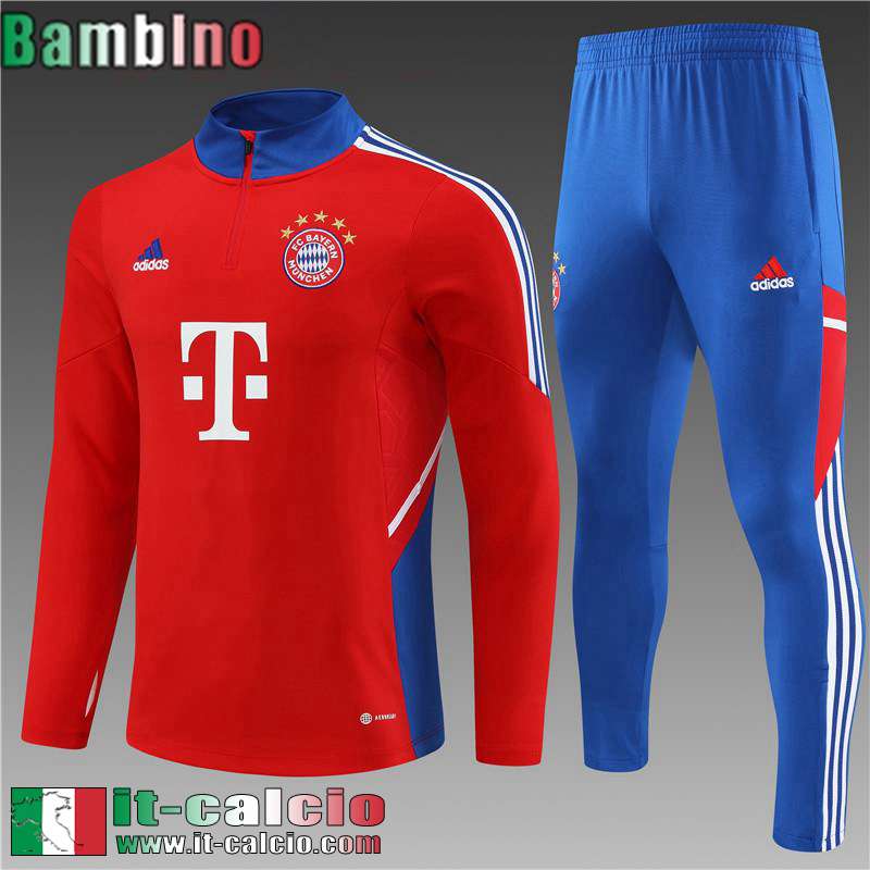 Bayern Monaco Tute Calcio rosso Bambini 2022 2023 TK565