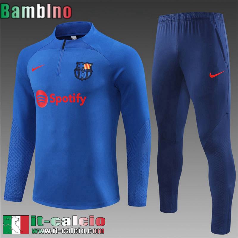 Barcellona Tute Calcio blu Bambini 2022 2023 TK569