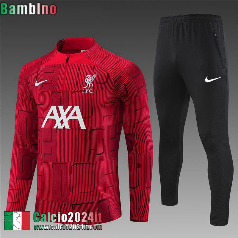 Liverpool Tute Calcio rosso Bambini 2023 2024 TK576