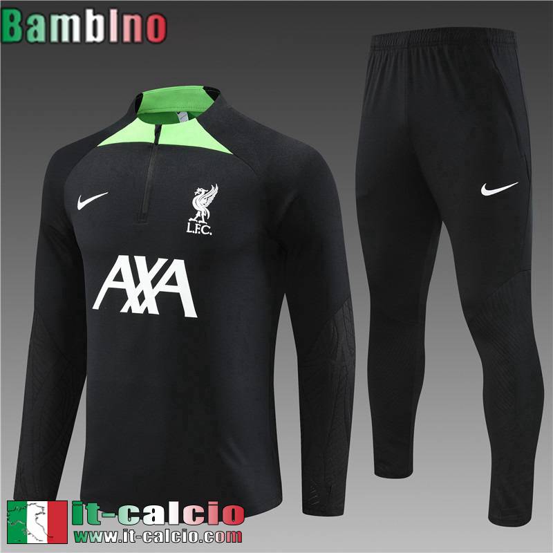 Liverpool Tute Calcio nero Bambini 2023 2024 TK578