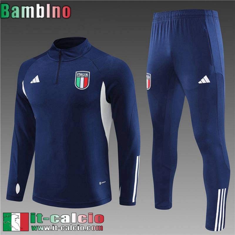 Italia Tute Calcio blu Bambini 2023 2024 TK584