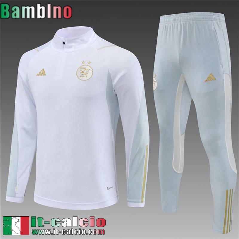 Algeria Tute Calcio Bianco Bambini 2023 2024 TK586