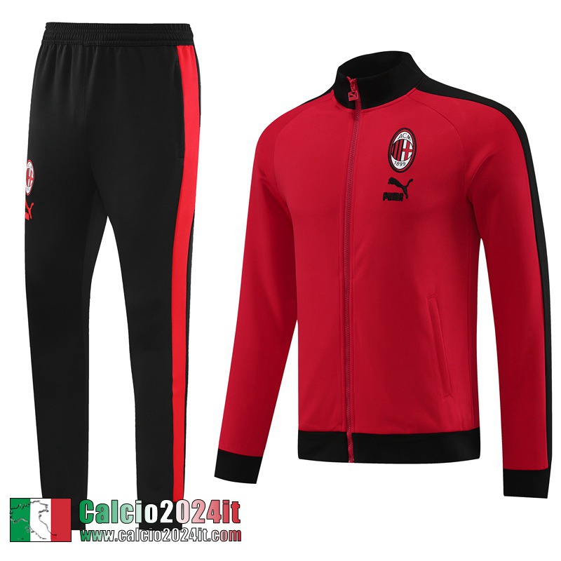 AC Milan Full-Zip Giacca rosso Uomo 2023 2024 JK723