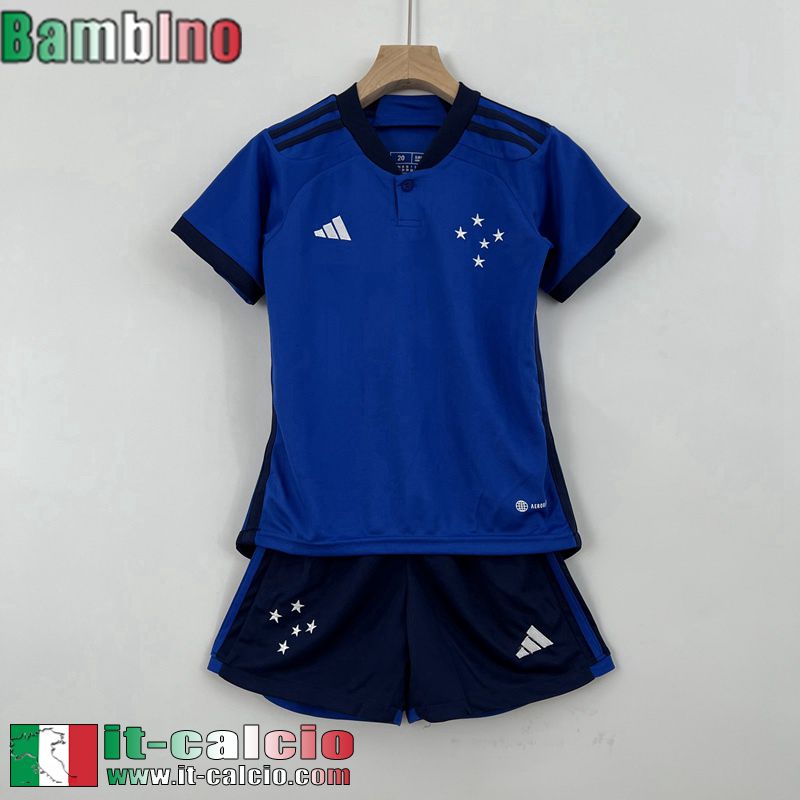 Cruzeiro Maglia Calcio Prima Bambini 2023 2024 MK08