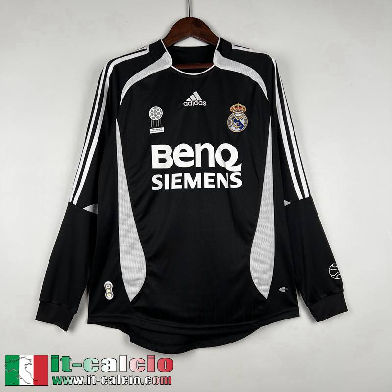 Real Madrid Retro Maglia Calcio Seconda Uomo Manga Larga 06 07 FG277