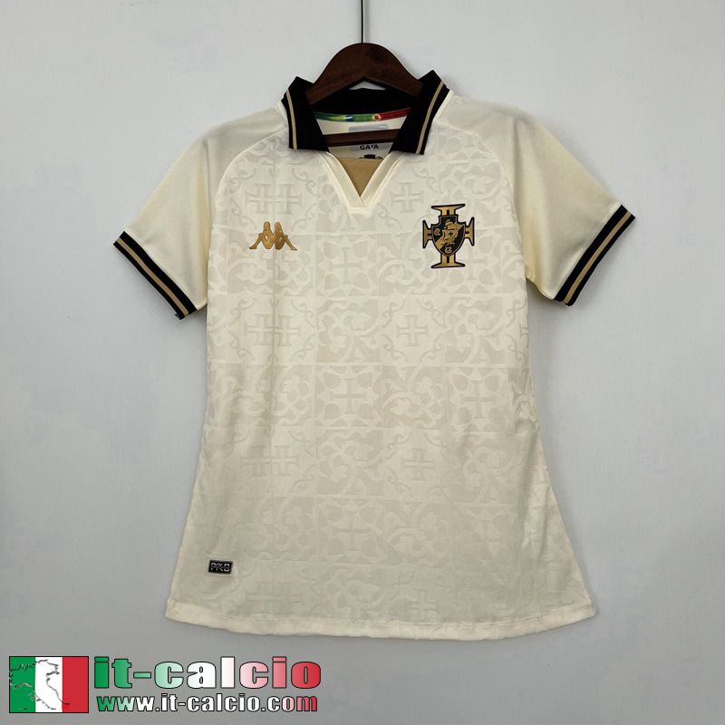 Vasco da Gama Maglia Calcio GIALLO Donna 2023 2024 MW02