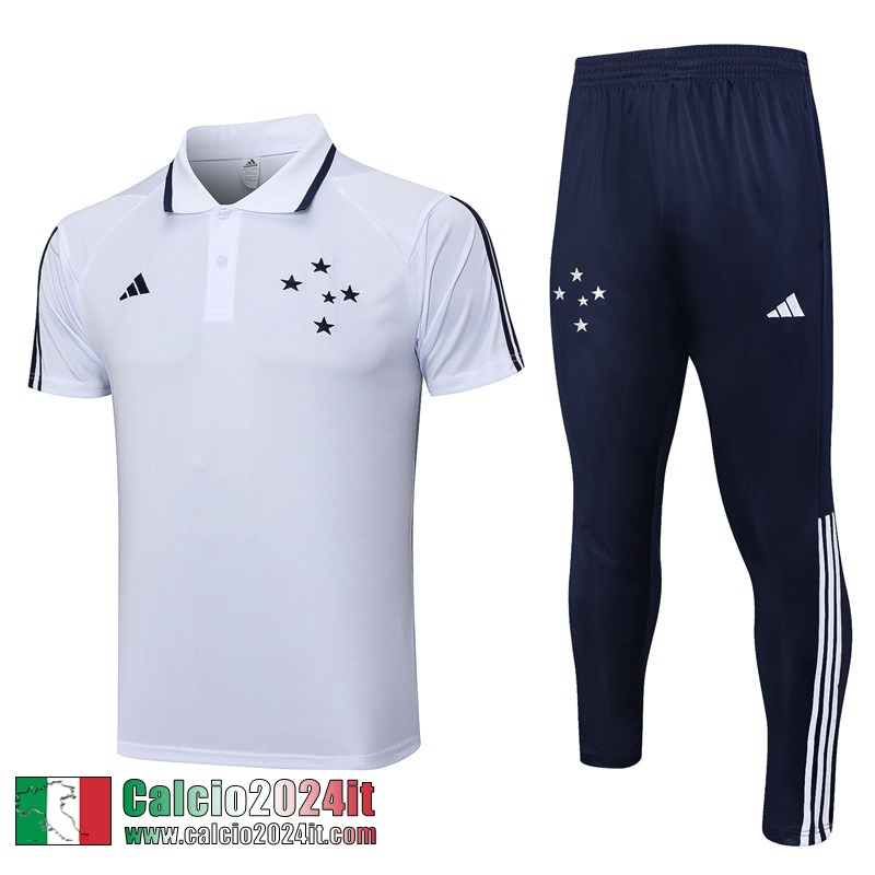 Cruzeiro Polo Shirts Bianco Uomo 2023 2024 PL679