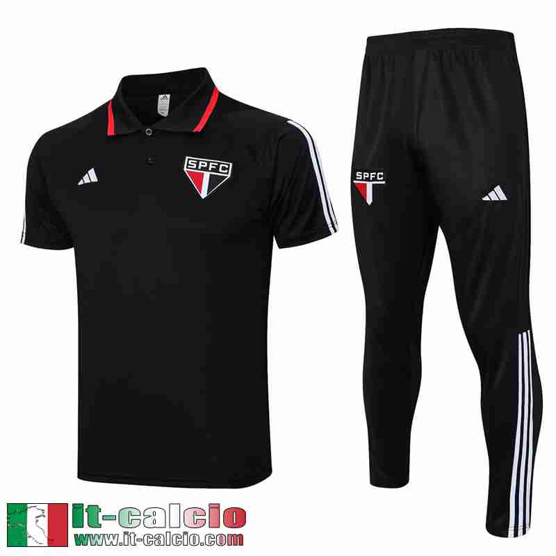 Sao Paulo Polo Shirts nero Uomo 2023 2024 PL680