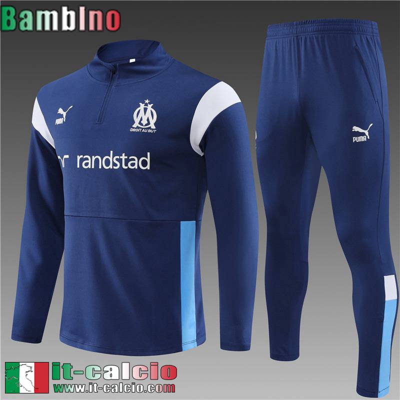 Marsiglia Tute Calcio blu Bambini 2023 2024 TK612