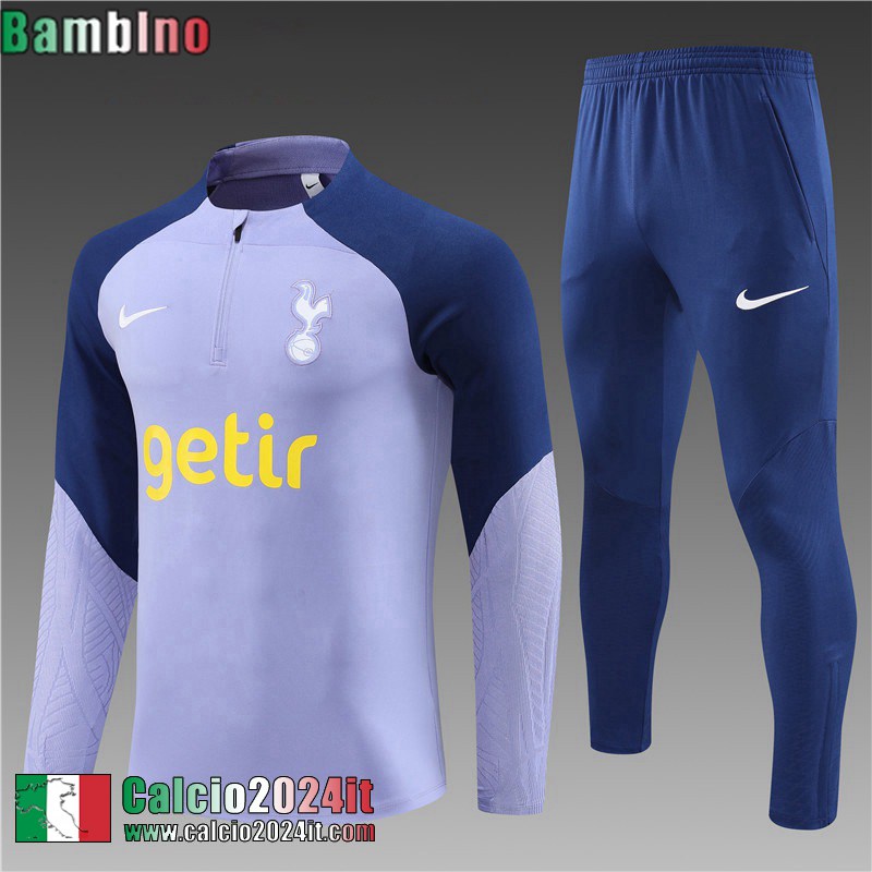 Tottenham Hotspur Tute Calcio Viola Bambini 2023 2024 TK620