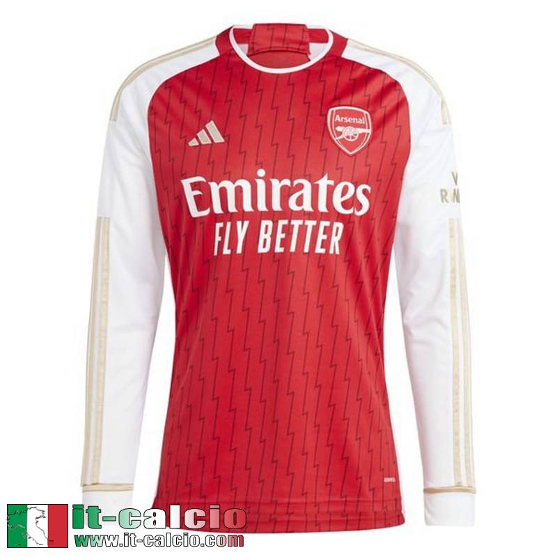 Arsenal Maglia Calcio Prima Uomo Manga Larga 2023 2024