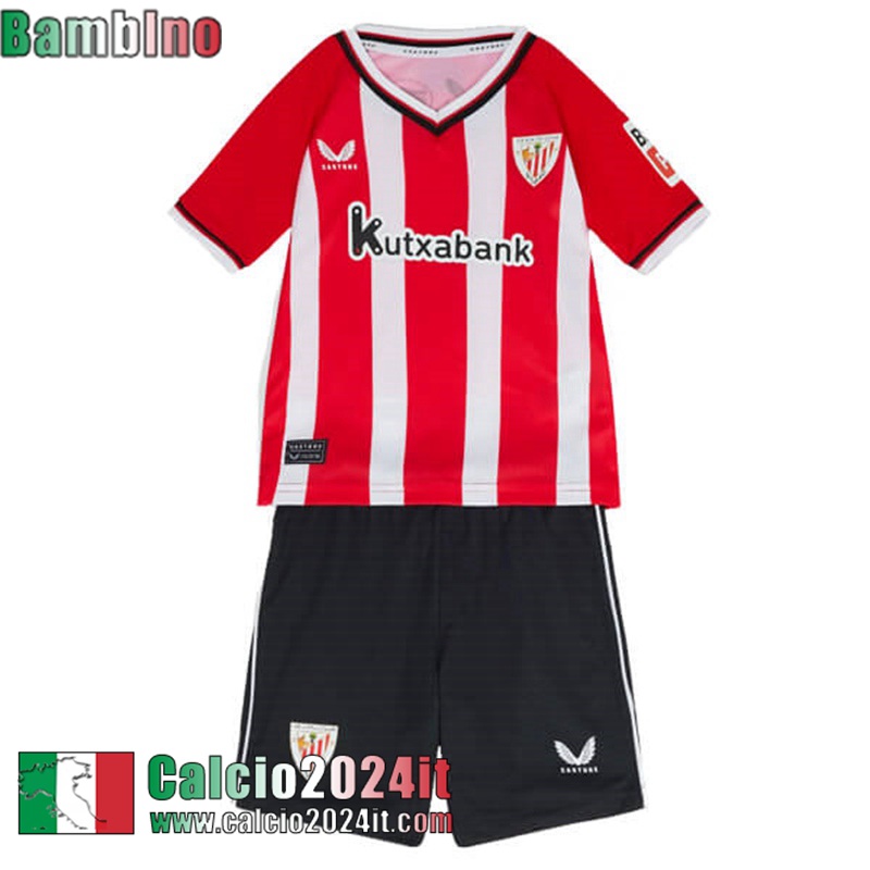 Athletic Bilbao Maglia Calcio Prima Bambini 2023 2024