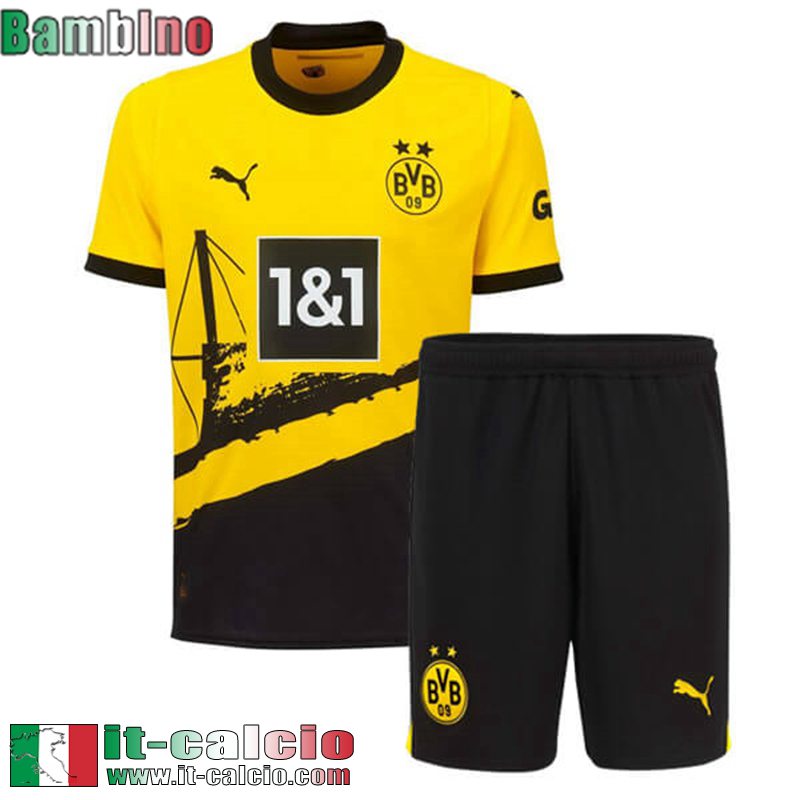 Borussia Dortmund Maglia Calcio Prima Bambini 2023 2024