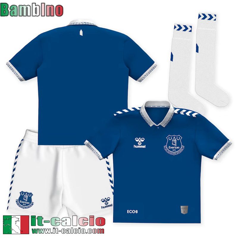 Everton Maglia Calcio Prima Bambini 2023 2024