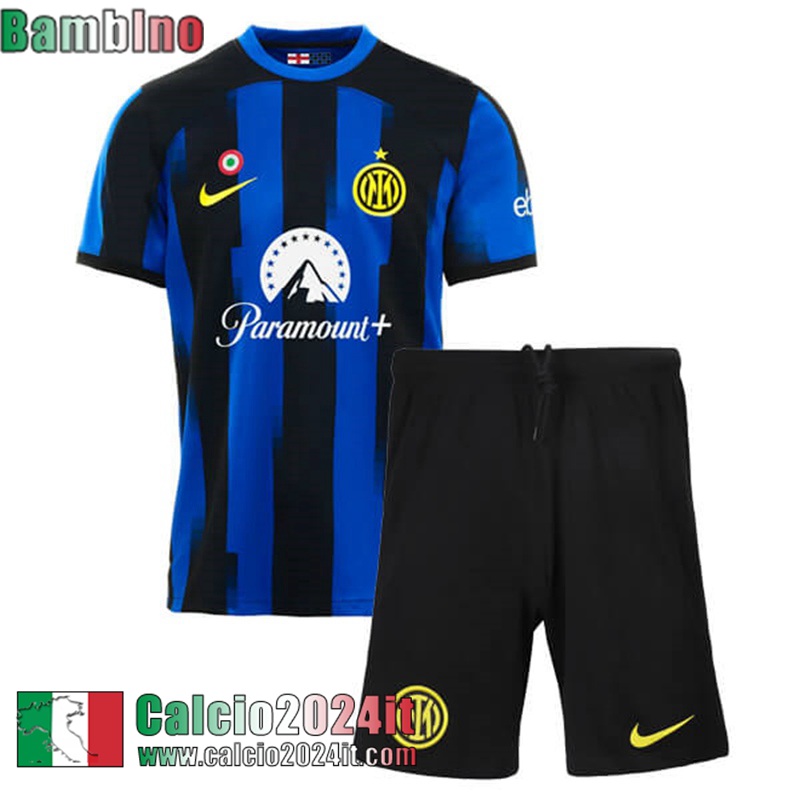 Inter Milan Maglia Calcio Prima Bambini 2023 2024