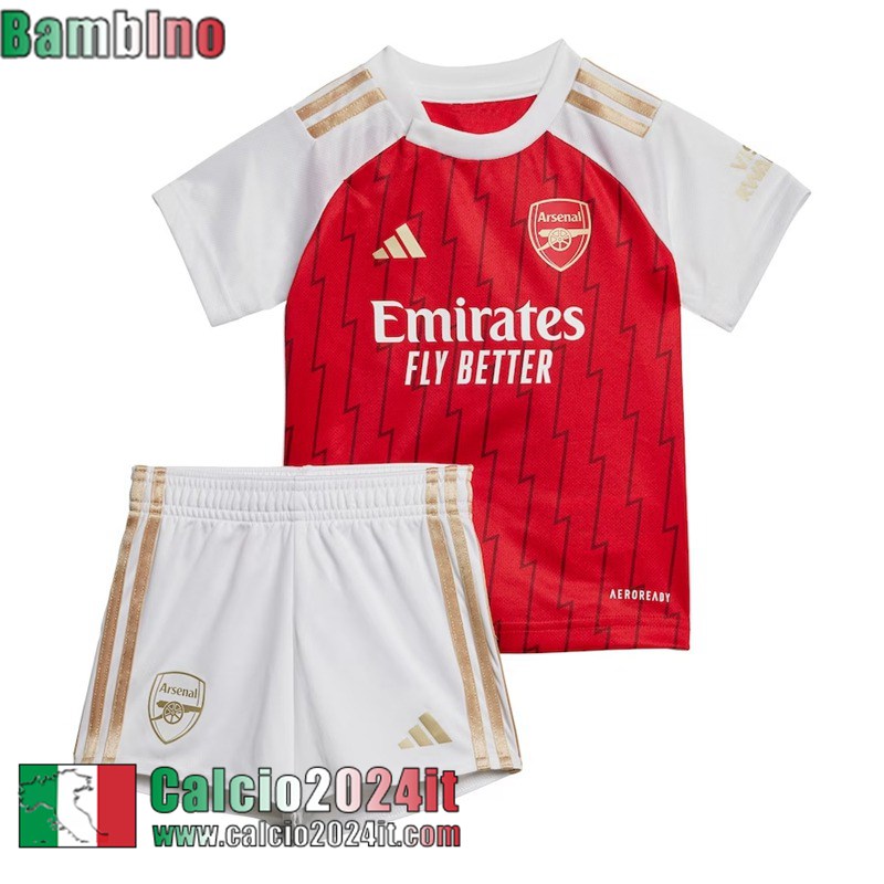 Arsenal Maglia Calcio Prima Bambini 2023 2024