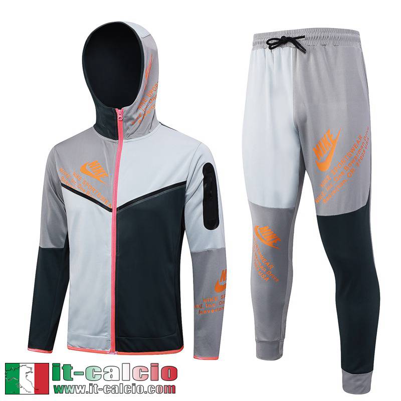 Sport Full-Zip Giacca Cappuccio grigio scuro Uomo 2023 2024 JK780