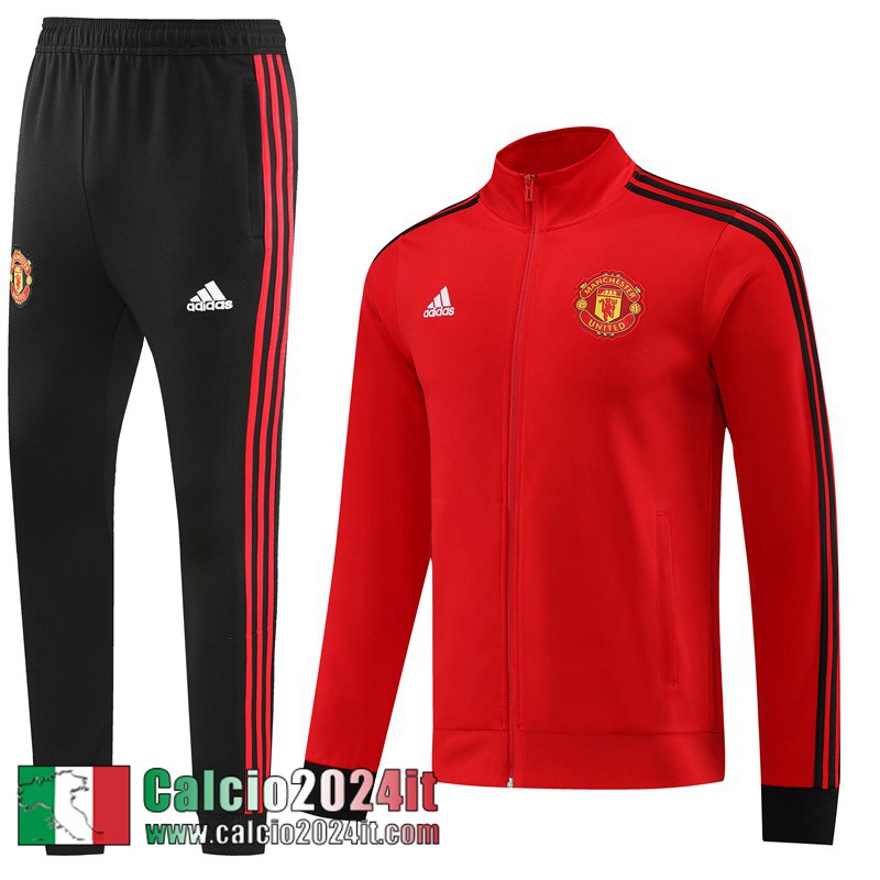 Manchester United Full-Zip Giacca rosso Uomo 2023 2024 JK733