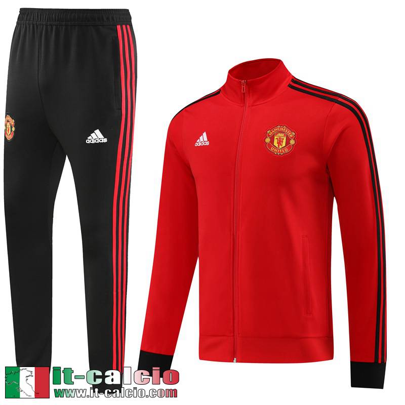 Manchester United Full-Zip Giacca rosso Uomo 2023 2024 JK733