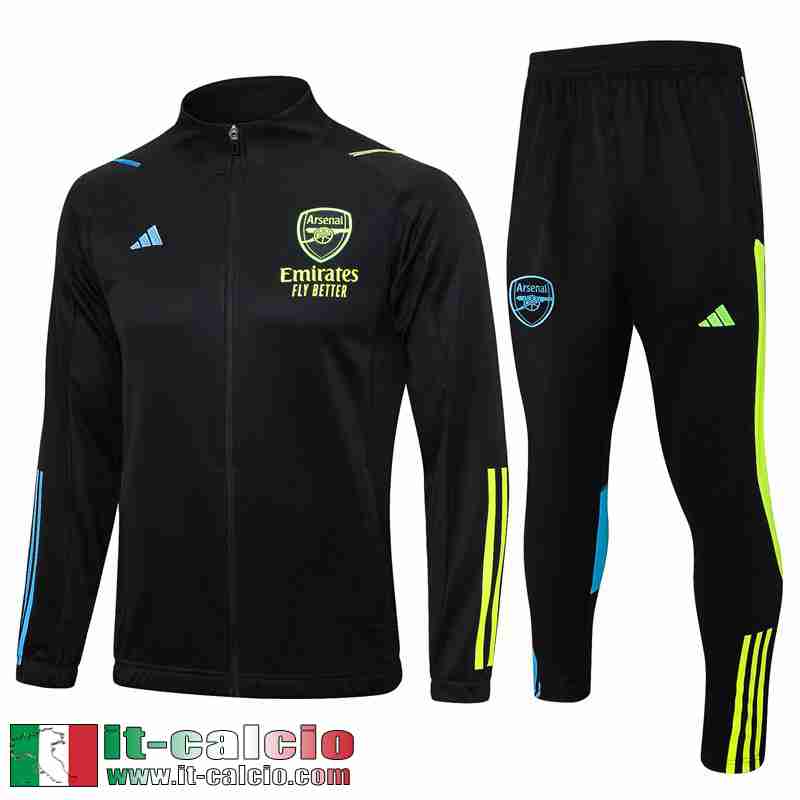 Arsenal Full-Zip Giacca nero Uomo 2023 2024 JK759