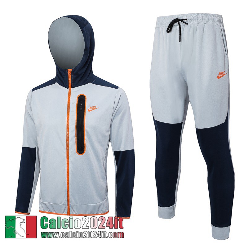 Sport Full-Zip Giacca Cappuccio grigio Uomo 2023 2024 JK762