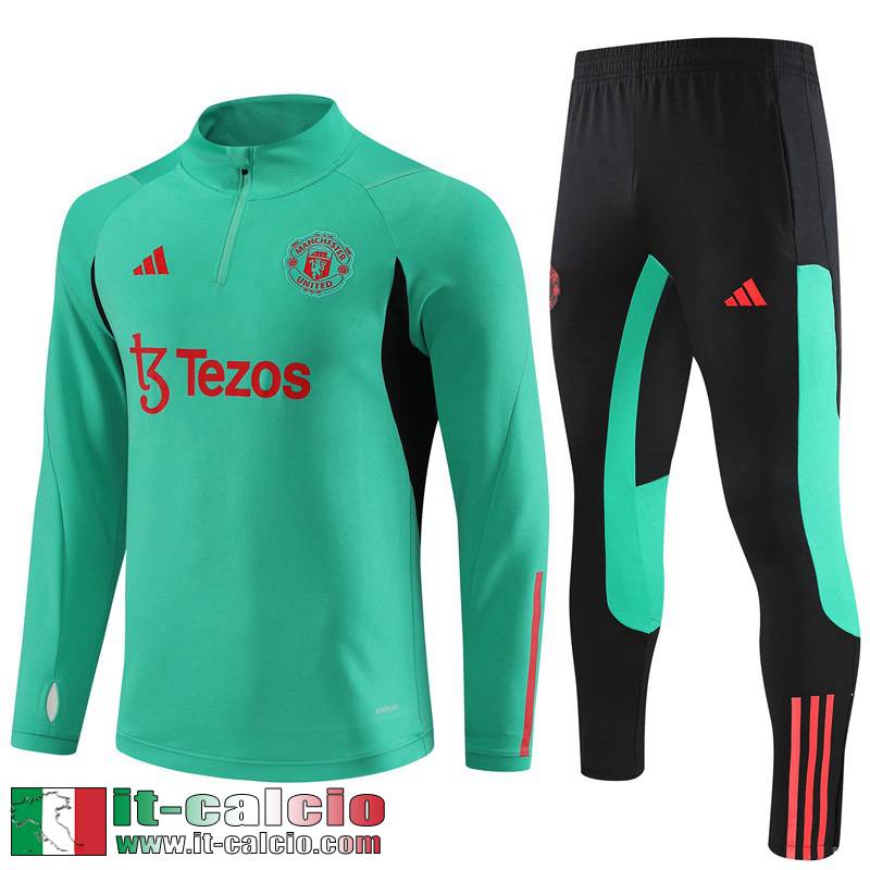 Manchester United Tute Calcio Verde Uomo 2023 2024 TG854