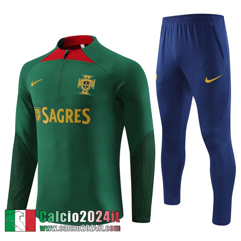 Portogallo Tute Calcio Verde Uomo 2023 2024 TG857