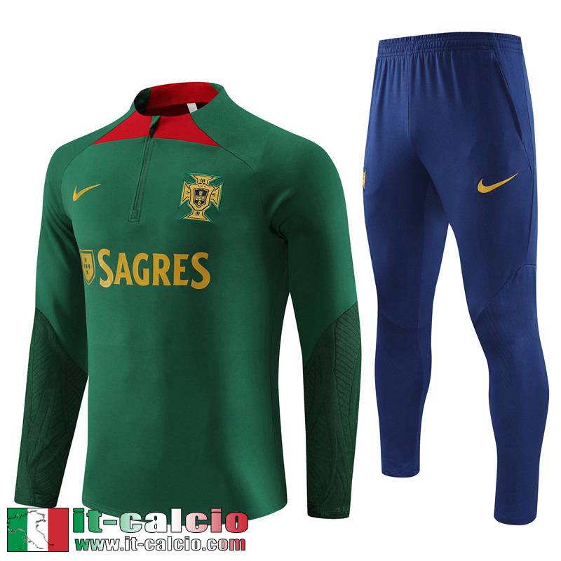 Portogallo Tute Calcio Verde Uomo 2023 2024 TG857