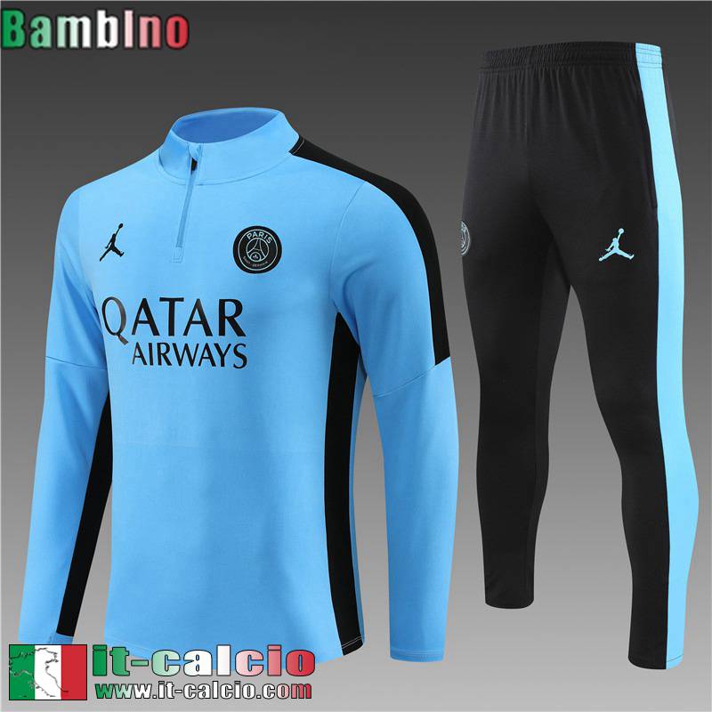 PSG Tute Calcio + PANTALONI blu Bambini 2023 2024 TK648