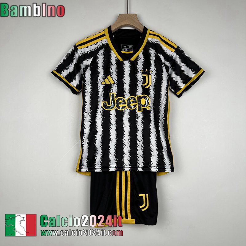 Juventus Maglia Calcio Prima Bambini 2023 2024 MK26