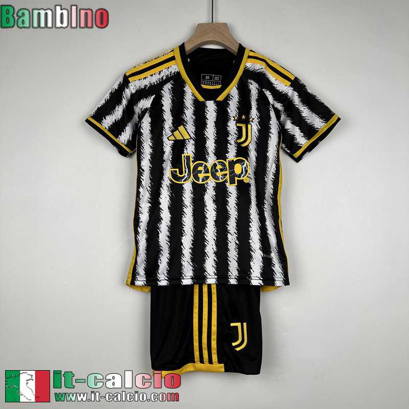 Juventus Maglia Calcio Prima Bambini 2023 2024 MK26