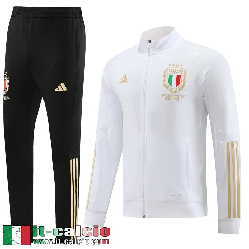 Italia Full-Zip Giacca Bianco Uomo 2023 2024 JK794