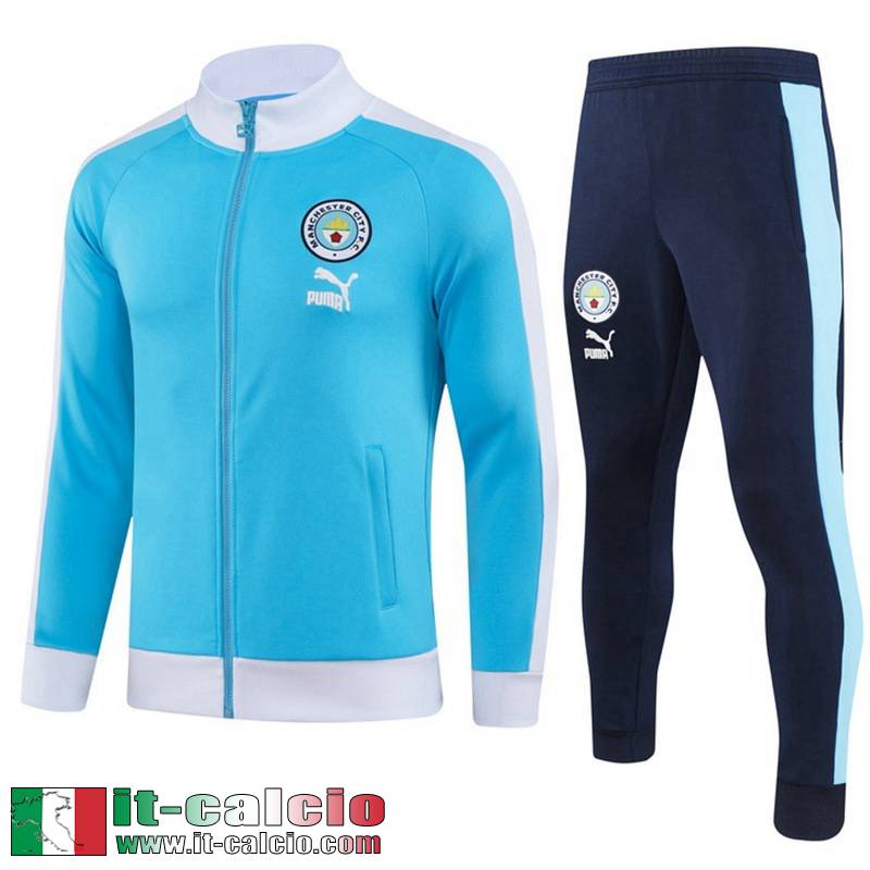 Manchester City Full-Zip Giacca blu Uomo 2023 2024 JK808