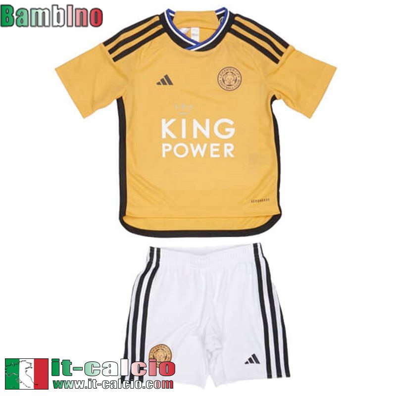 Leicester City Maglia Calcio Terza Bambini 2023 2024