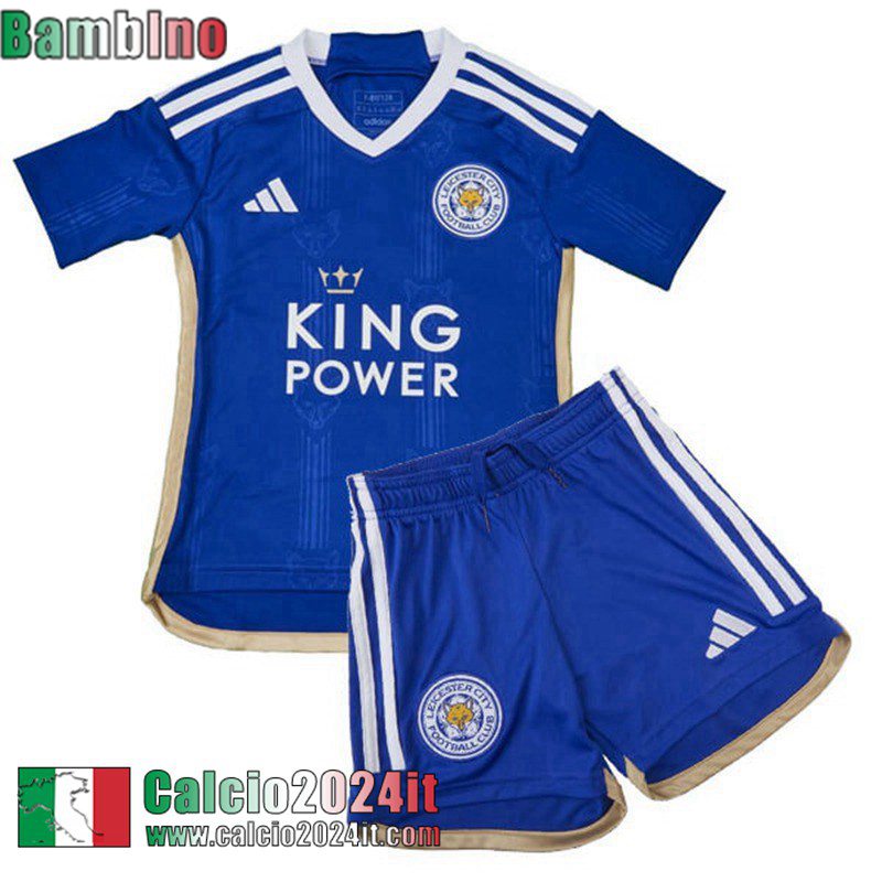 Leicester City Maglia Calcio Prima Bambini 2023 2024