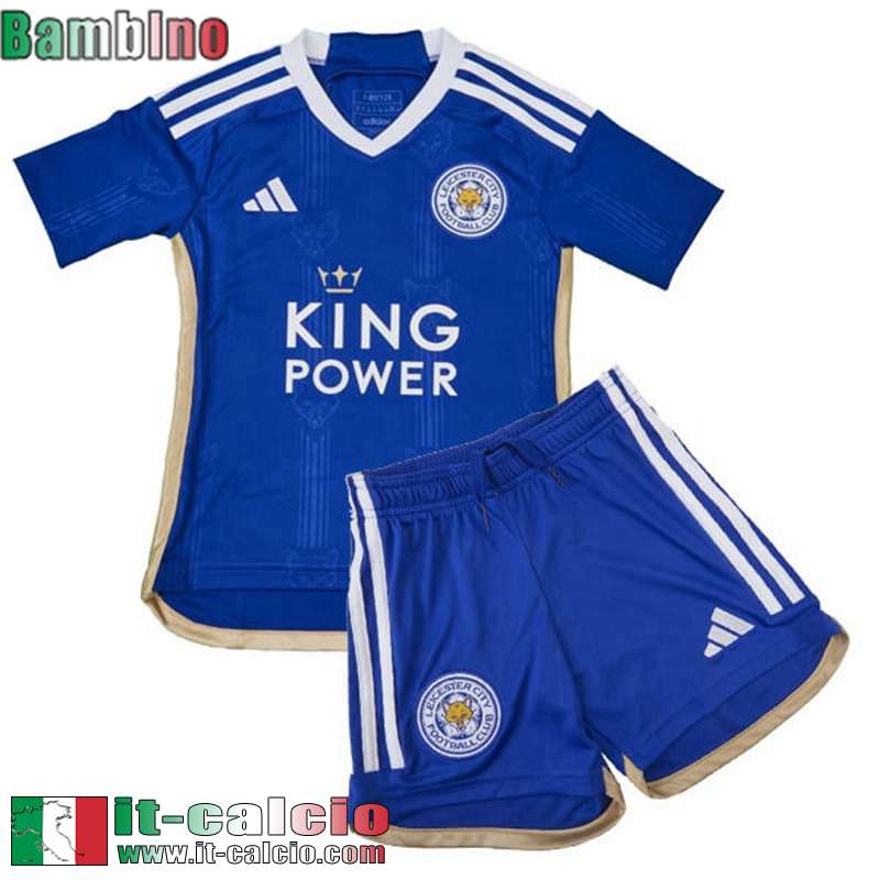 Leicester City Maglia Calcio Prima Bambini 2023 2024