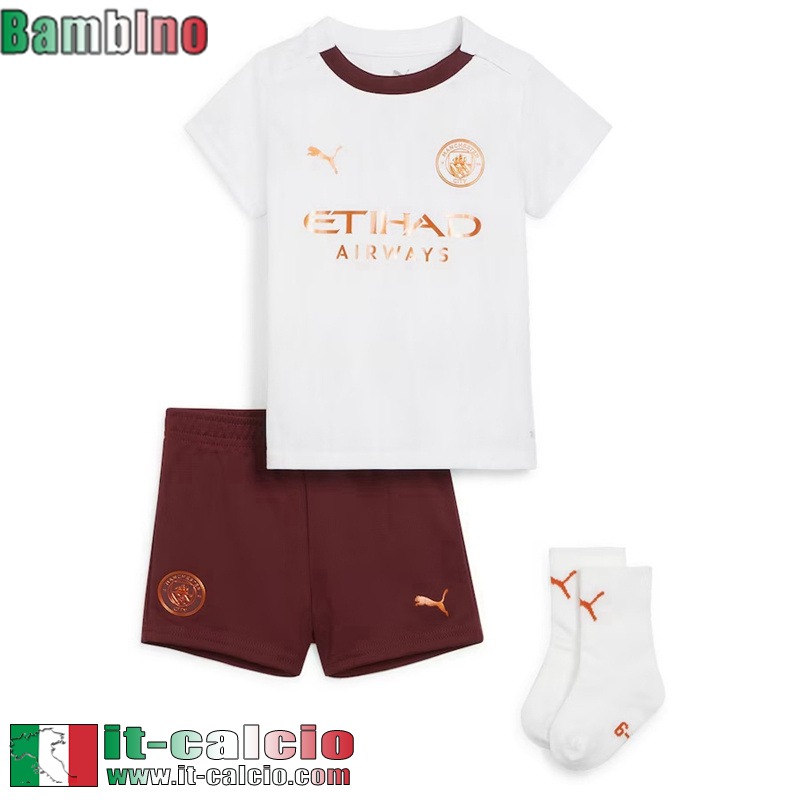 Manchester City Maglia Calcio Seconda Bambini 2023 2024