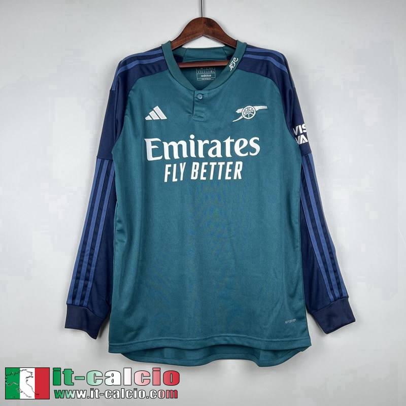 Arsenal Maglia Calcio Terza Uomo Manga Larga 2023 2024