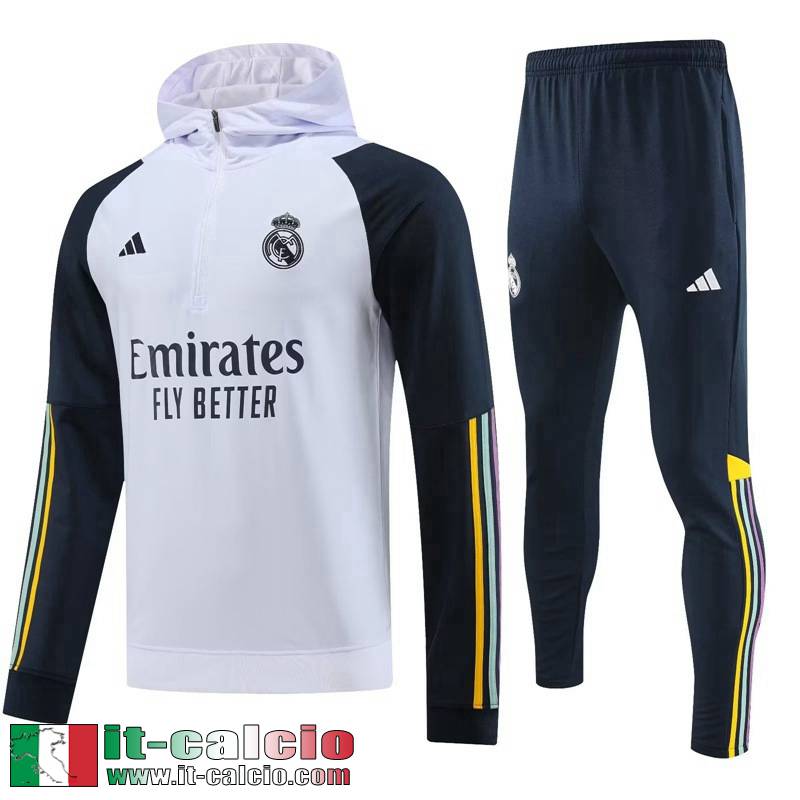 Real Madrid Felpa Sportswear Bianco Uomo 2023 2024 SW71