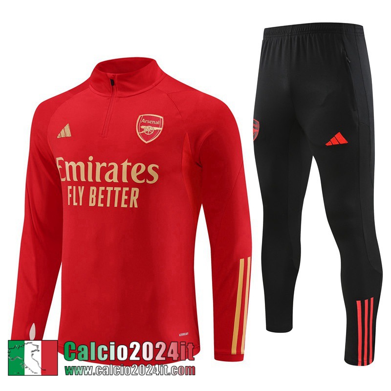 Arsenal Tute Calcio rosso Uomo 2023 2024 TG909