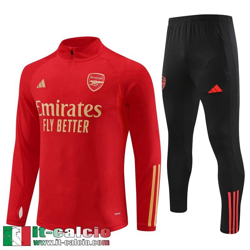 Arsenal Tute Calcio rosso Uomo 2023 2024 TG909