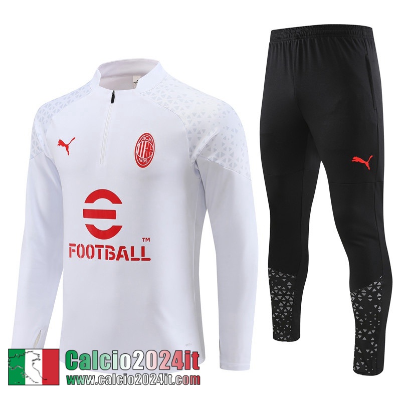 AC Milan Tute Calcio Bianco Uomo 2023 2024 TG914