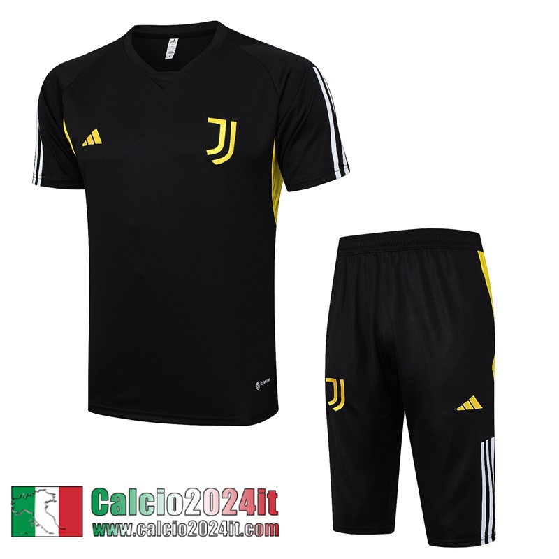 Juventus Tute Calcio T Shirt nero Uomo 2023 2024 TG933