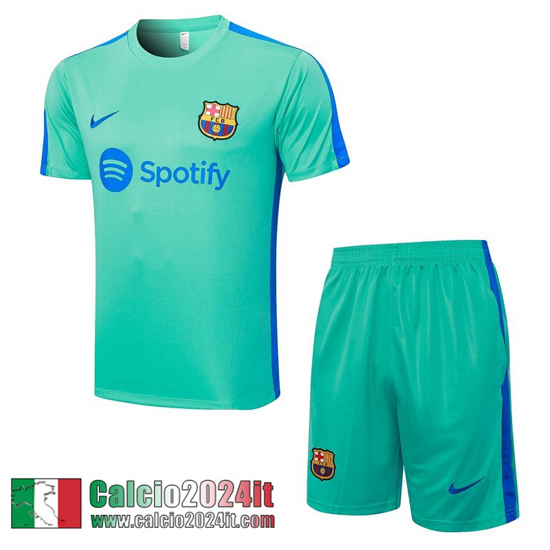 Barcellona Tute Calcio T Shirt vert Uomo 2023 2024 TG947
